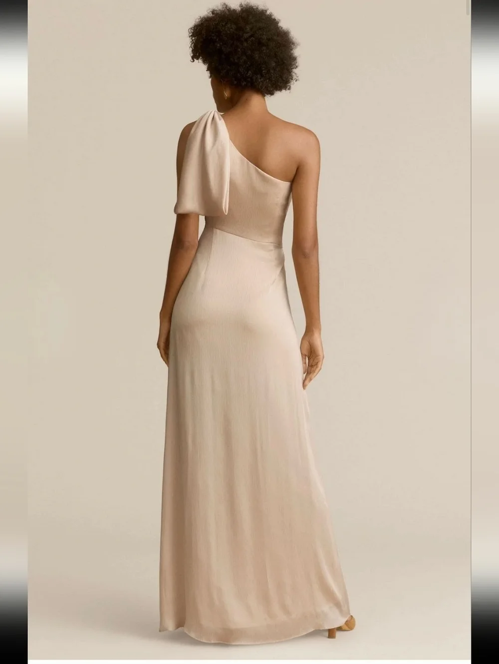 Sachin‎ & Babi Womens Dress NWT Chelsea One-Shoulder Georgette Bias Gown Size 12